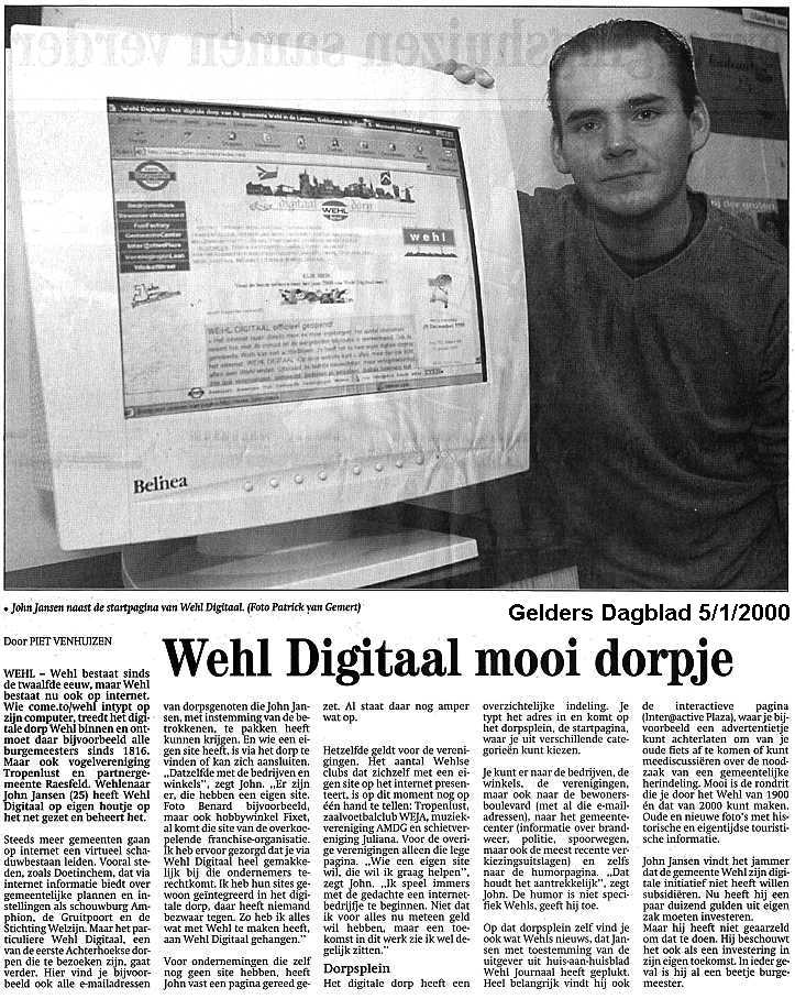 Interview in het Gelders Dagblad